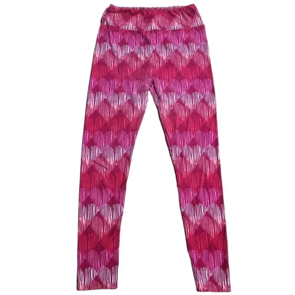 Lularoe Pink Heart One Size Leggins